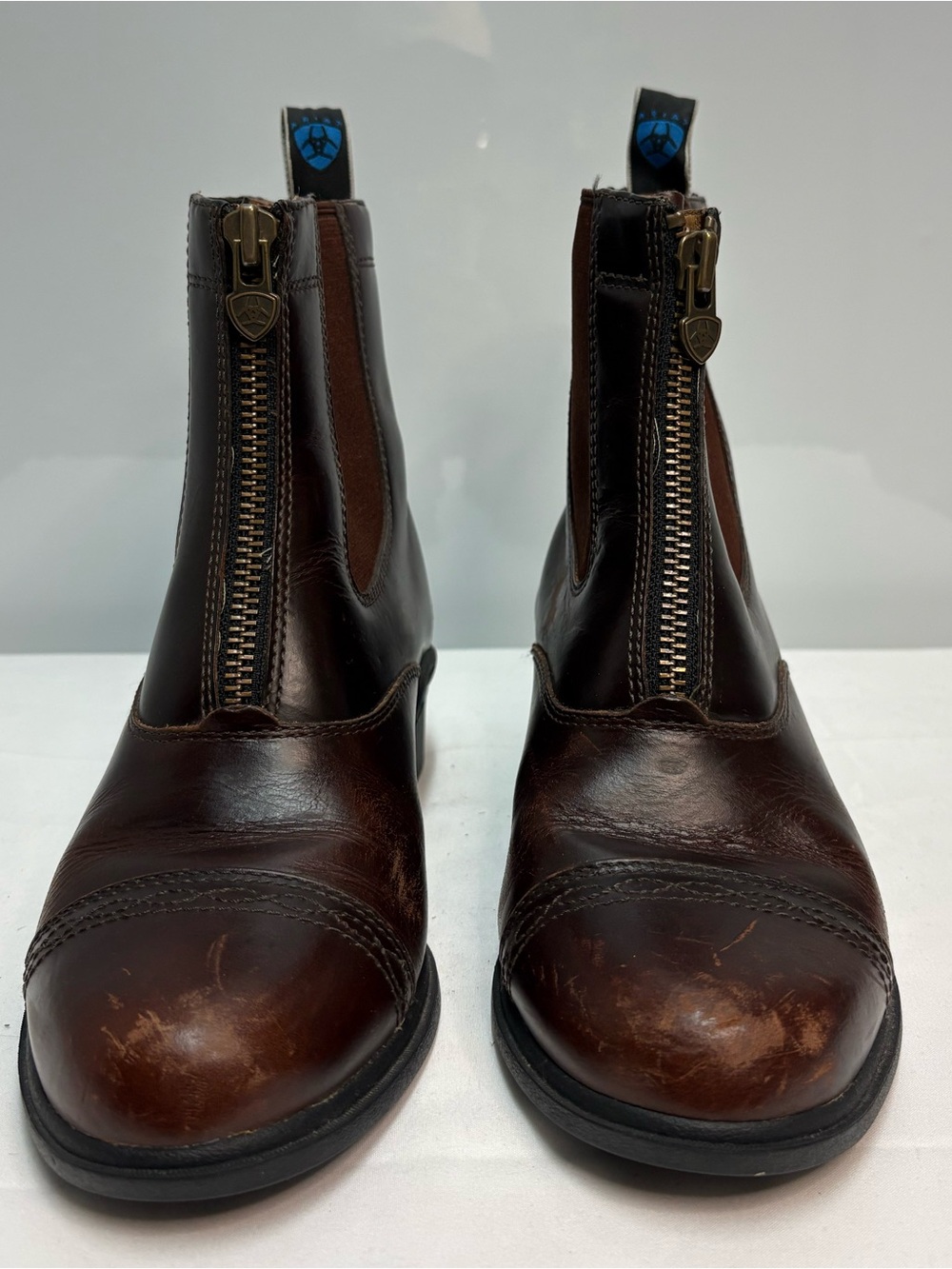 Ariat Women’s Devon Zip Leather Paddock Boots Brown Women’s 6 B